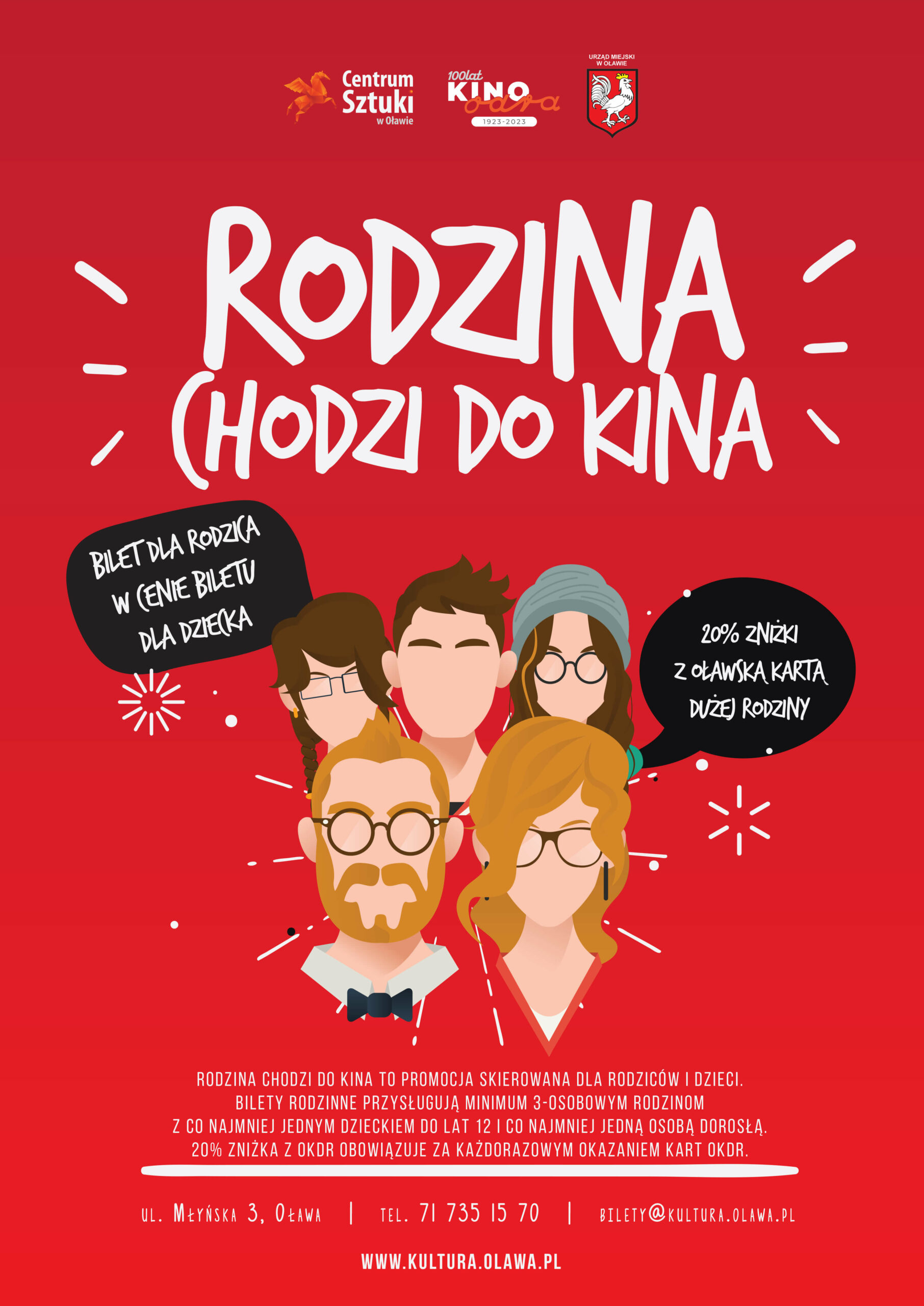 Rodzina chodzi do kina