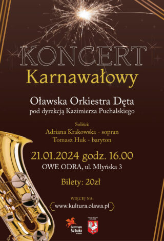 plakat - koncert karnawałowy