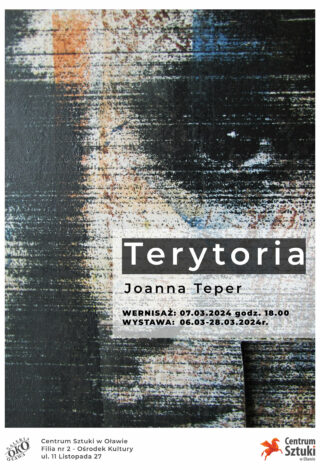 plakat wernisaż - Terytoria