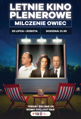 plakat kina plenerowego - Milczenie owiec