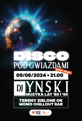 plakat - disco pod gwiazdami