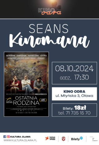 Plakat seansu kinomana - Ostatnia rodzina